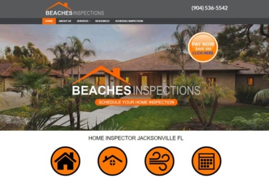 home inspector website design seo jacksonville fl